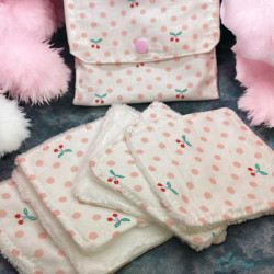 Lot 6 lingettes lavables bébé