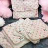 Lot 6 lingettes lavables bébé