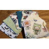 Lot de 7 lingettes démaquillantes en coton de bambou